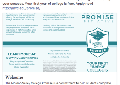 Moreno Valley College Promise Initiative